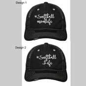 #Softball Momlife or Softball Life Cap